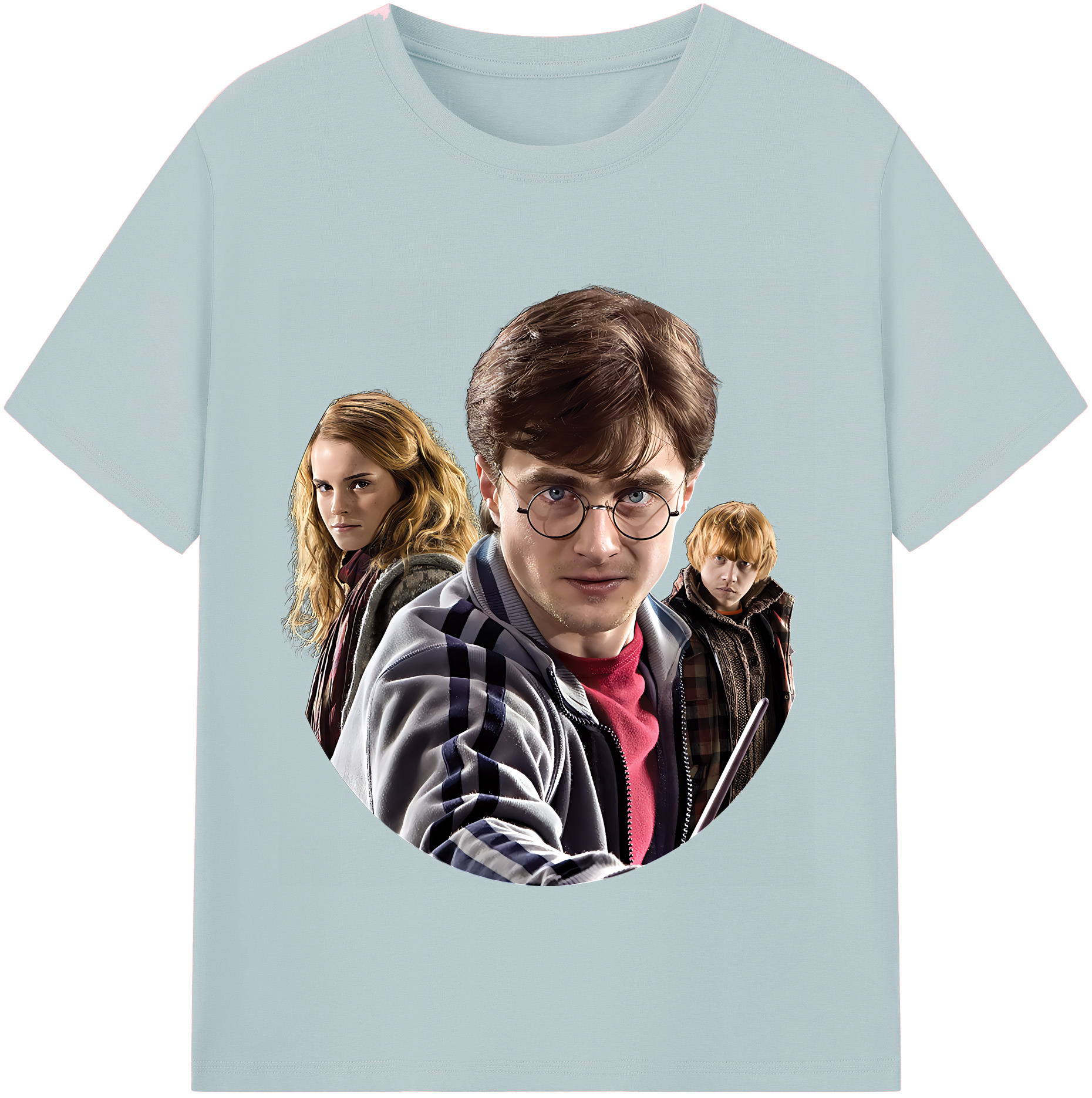 （画像用） Harry Potter ハリー・ポッターシリーズ 綿100％半袖Tシャツ（フロントプリント）
